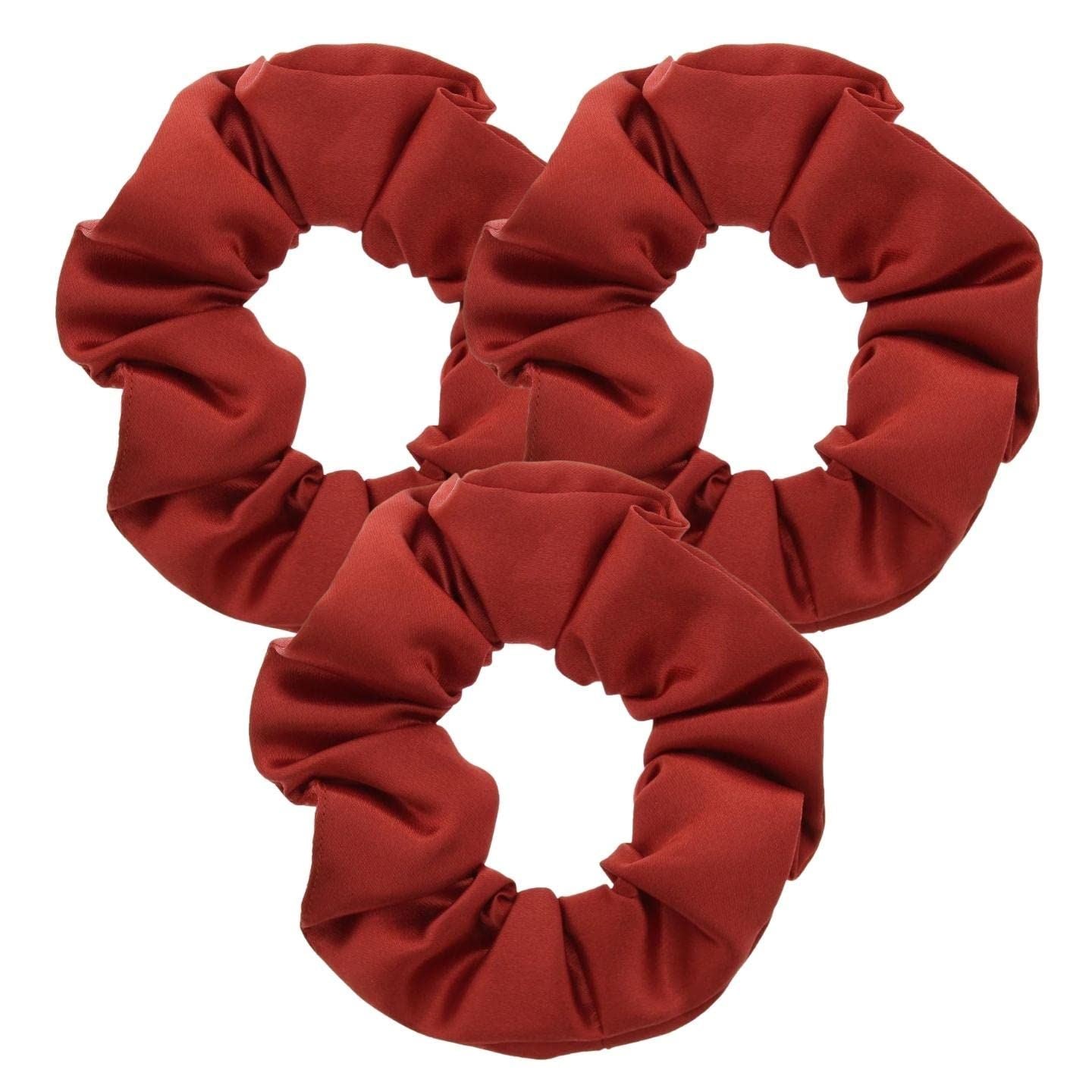 3pc Satin Hair Scrunchies for Women & Girls, Hair Accessories for Women, Hair Bobbles, Hair Ties, Hair Elastics, Ponytail Holders, Hair Styling Accessories